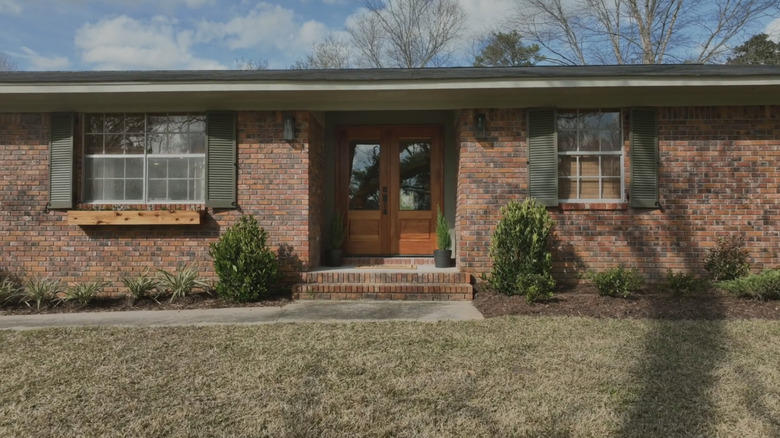 Exterior of brick house