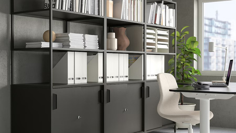 Black IKEA TROTTEN cabinet