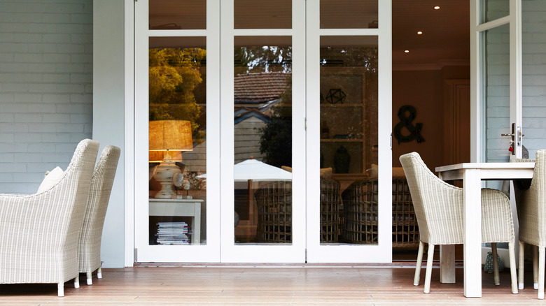 Folding patio doors