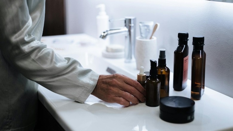 products on kitchen counter