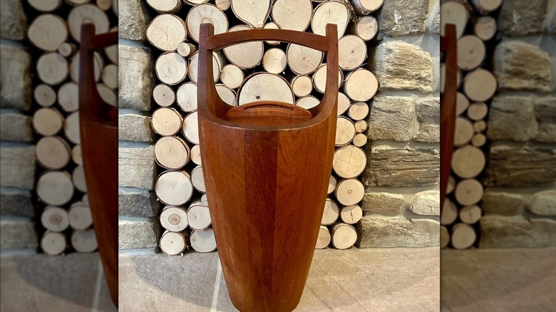 A dansk teak ice bucket.