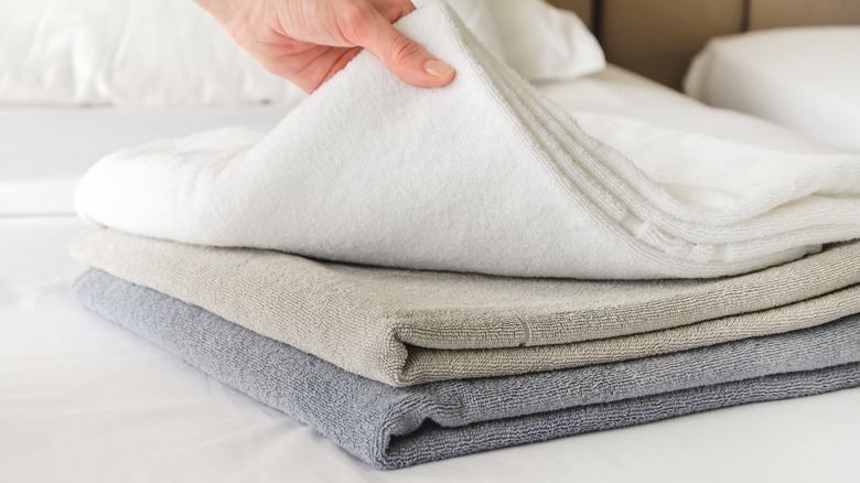folded towels