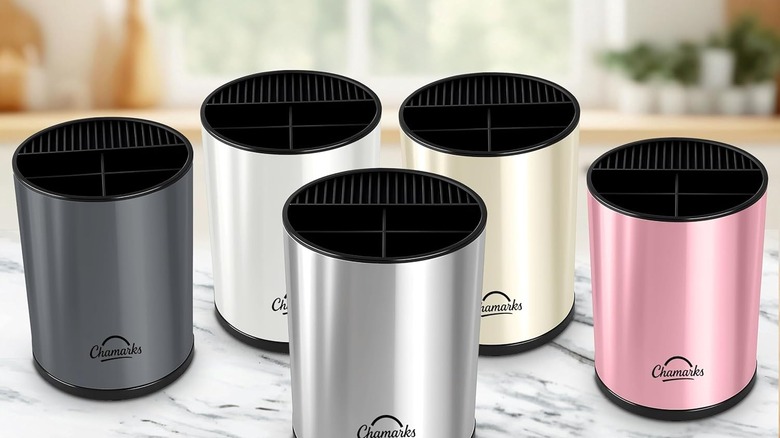 The Chamarks 3-in-1 Kitchen Utensil Holder from Amazon