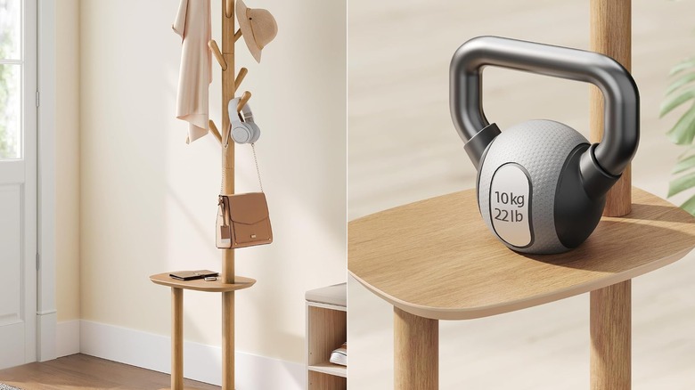 Amazon entry storage rack