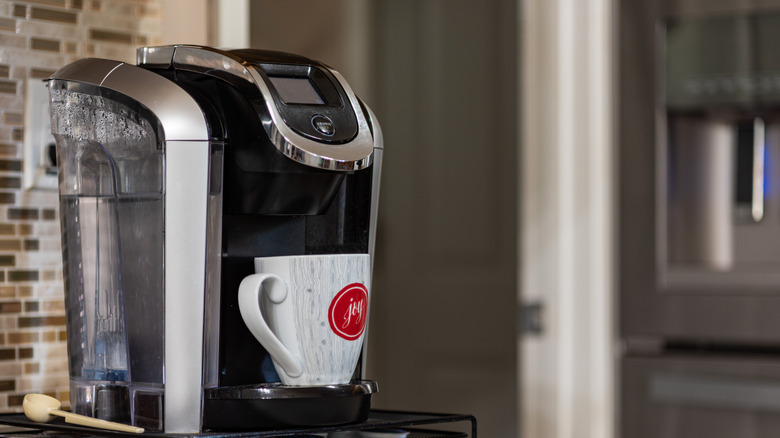 Keurig coffee machine on a kitchen counter