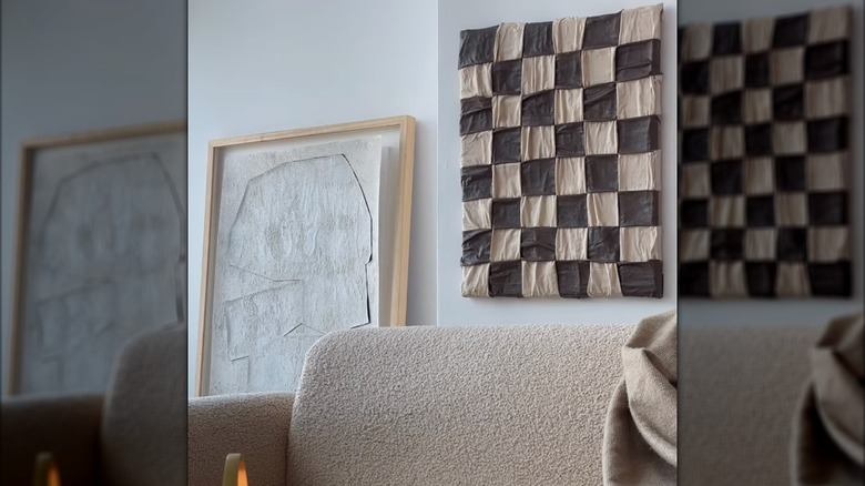 A DIY Bottega-inspired art piece and other decor