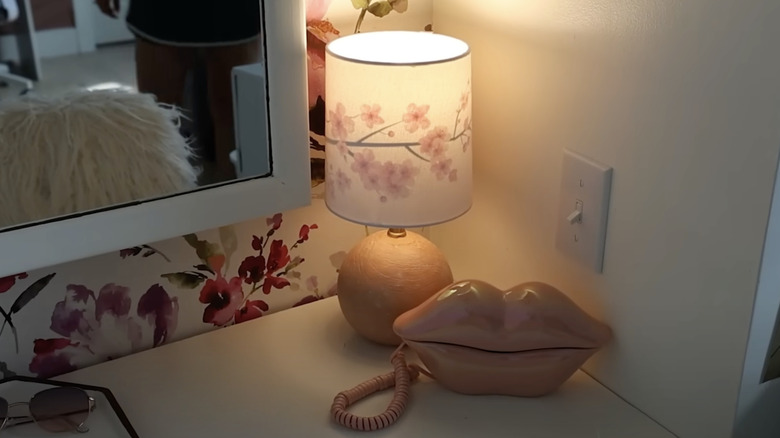 YouTube video featuring a lampshade decal application tutorial