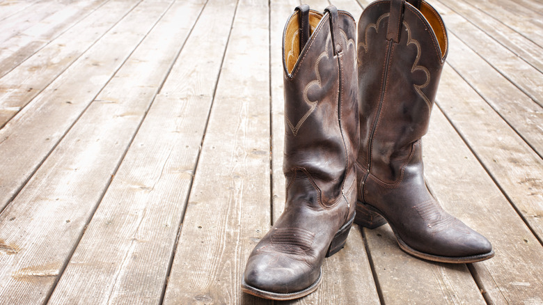 pair of cowboy boots