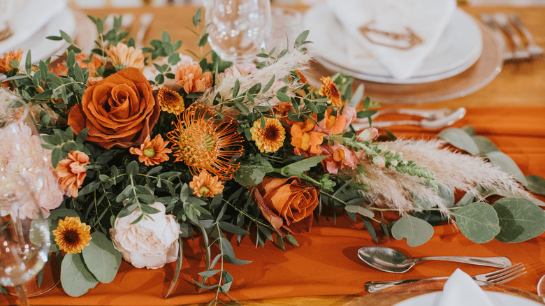 Centerpiece on a table