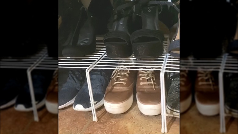 diy dollar tree shoe rack