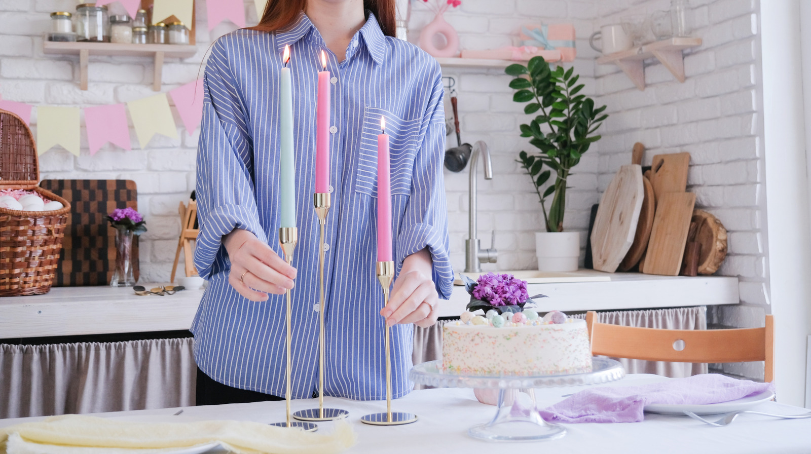 Create Your Own Stylish Easter Candlesticks