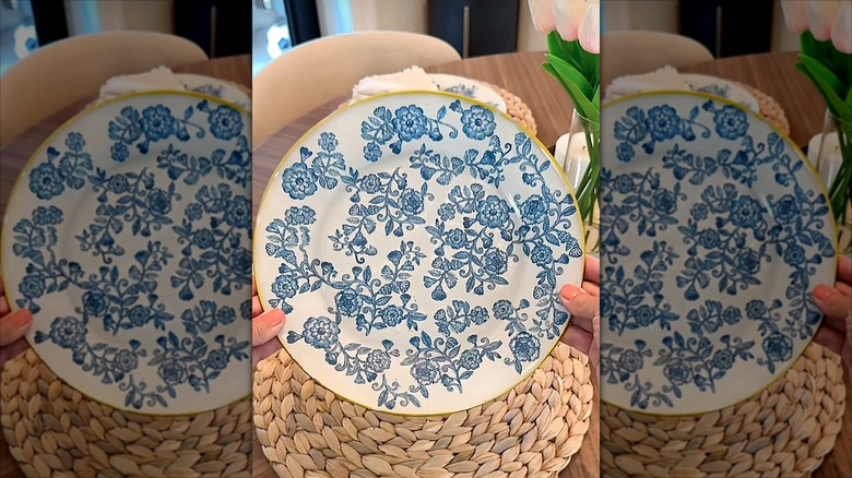 DIY patterned fancy plate
