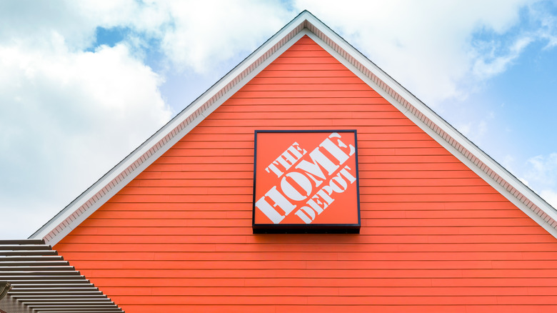 a home depot sign