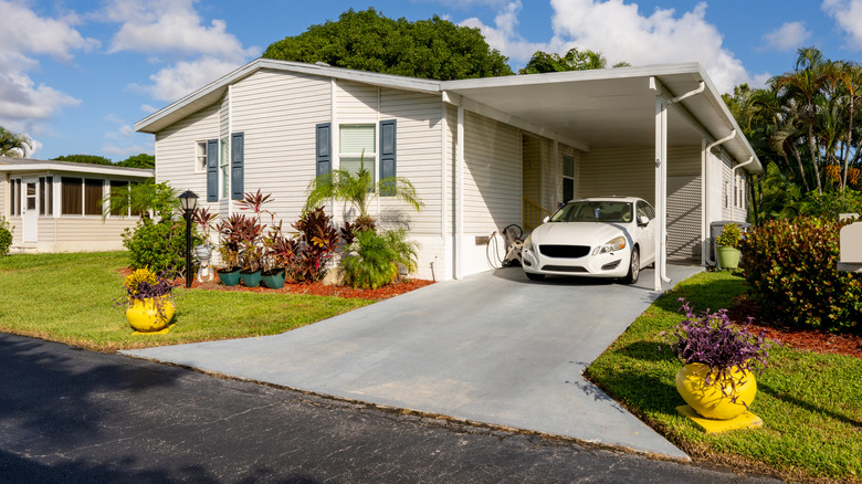 home and driveway