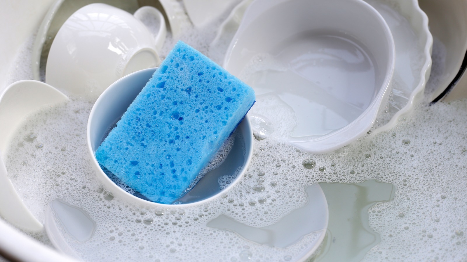 vinegar soak kitchen sponge