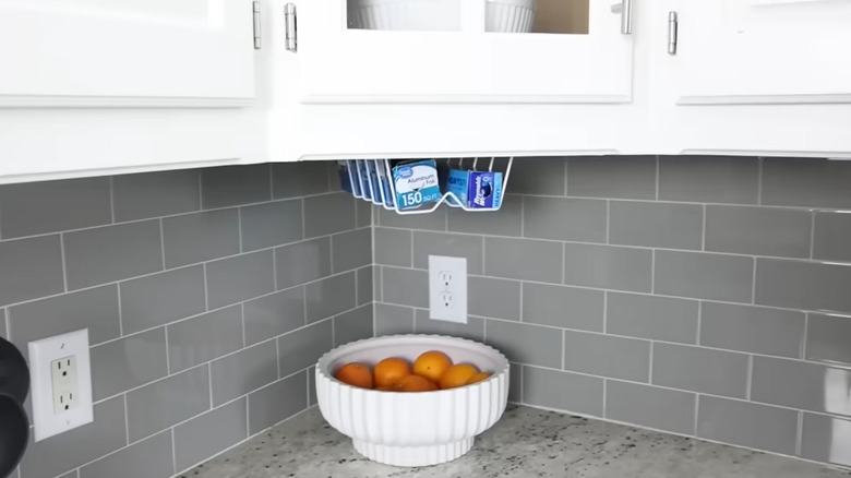 screenshot hanging dish rack storage