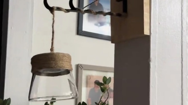 A DIY hanging light