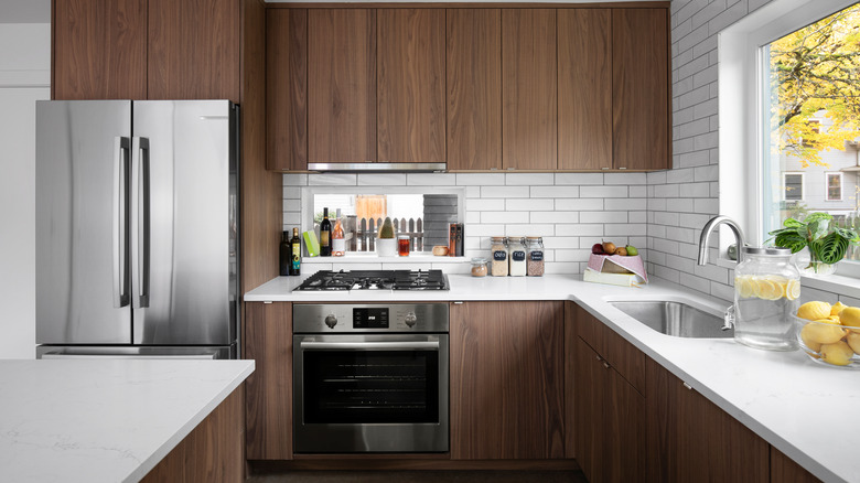 kitchen with stainless steel appliances