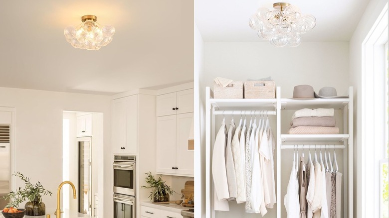 Amazon versus Pottery barn clustered orb chandelier