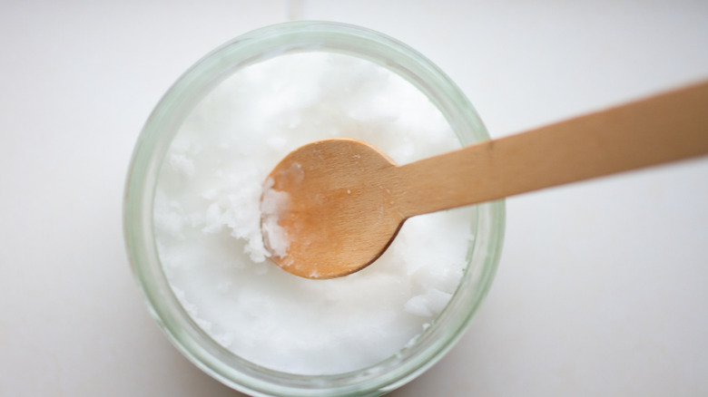 Jar of coconut oil
