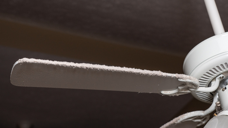 Dusty ceiling fan