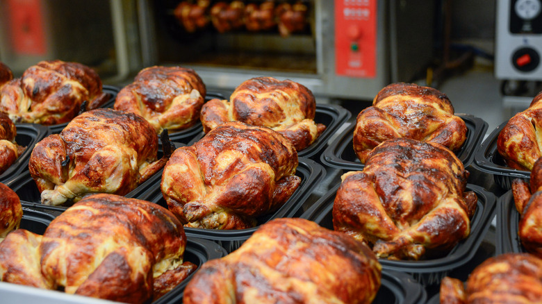 rotisseries for sale a local supermarket