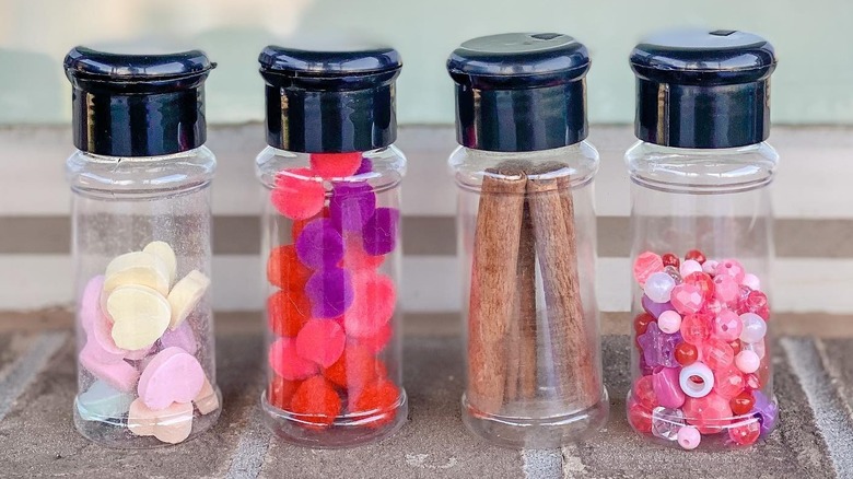Shakers filled with small objects