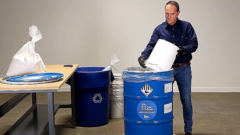 Battery Network's One Drum recycling bin