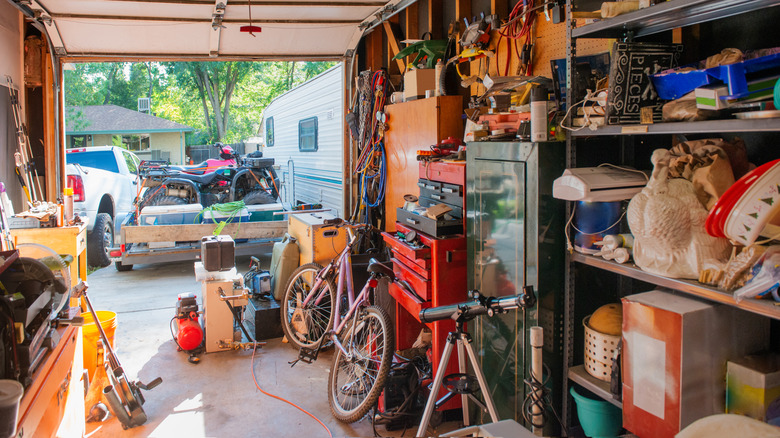 A garage full of stuff