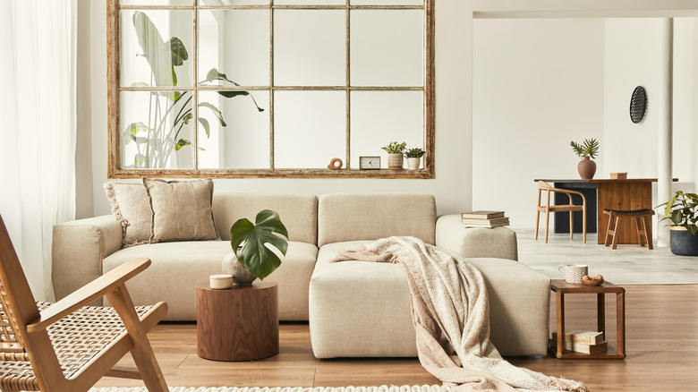 white living room