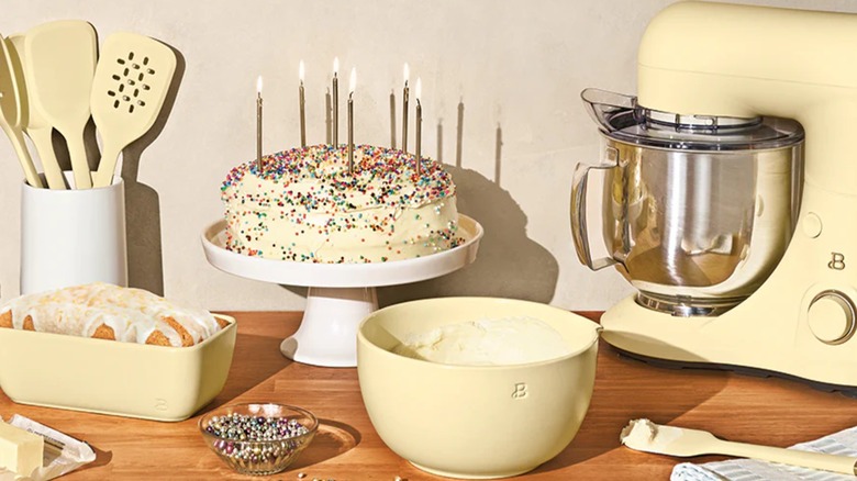 Beautiful by Drew kitchen products on a counter