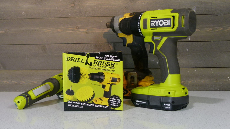 Drillbrush Power Scrubber and compatible tools