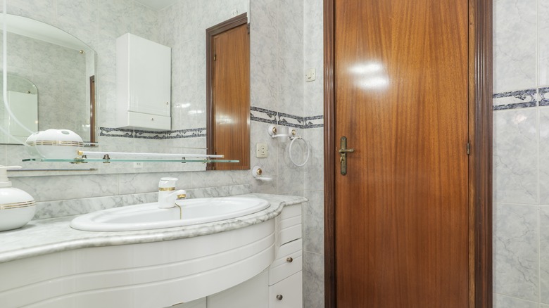 antique bathroom drop in sink