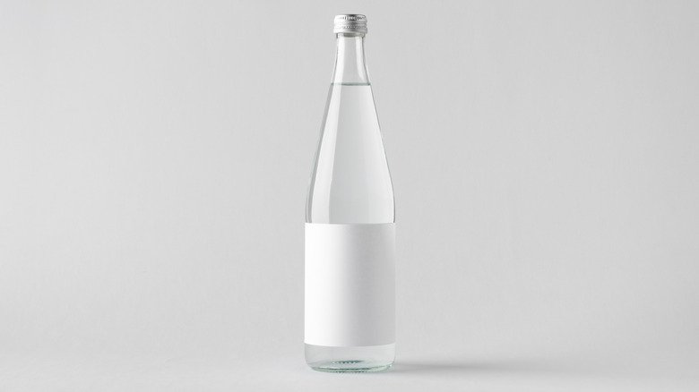 club soda glass bottle