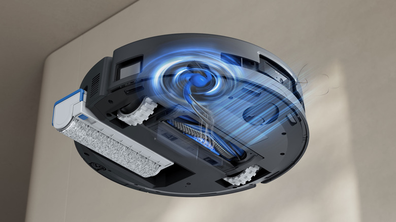 The underside of the ECOVACS T80 OMNI