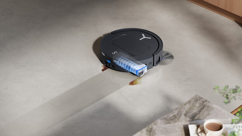 The ECOVACS T80 OMNI mopping up a spill