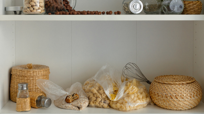 Elevate The Look Of Your Pantry Shelves With A Towel Bar Hack