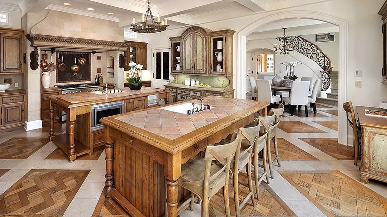kitchen of the home 