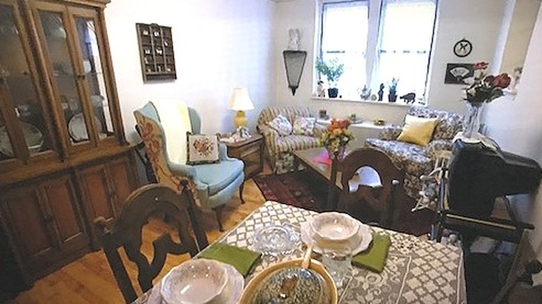 Dated and cluttered apartment