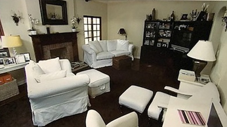 White living room furniture