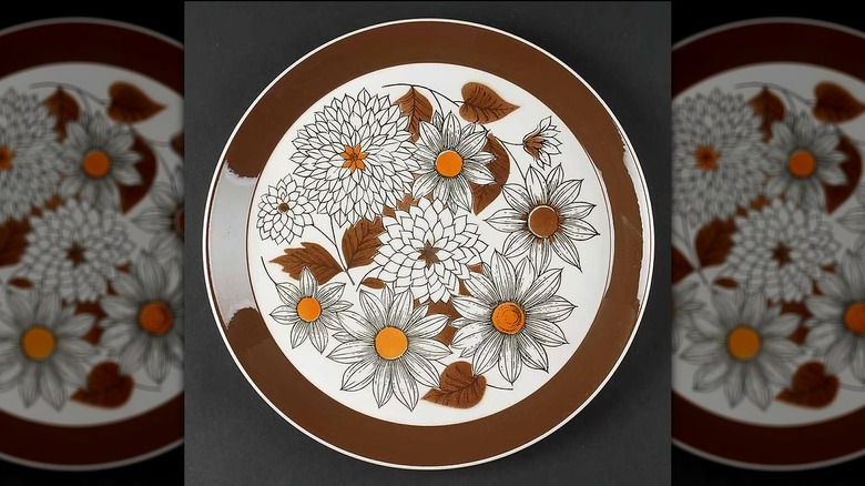 Mikasa Duplex line "Frolic" design salad plates.