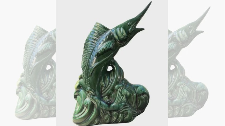 Swordfish ceramic TV lamp