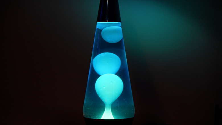 Blue lava lamp