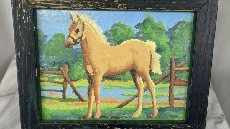Vintage finished paint by numbers