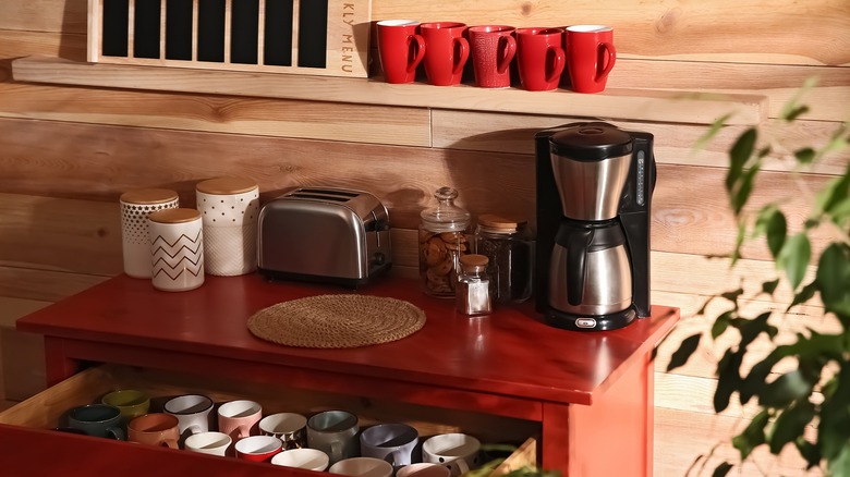 A home coffee station