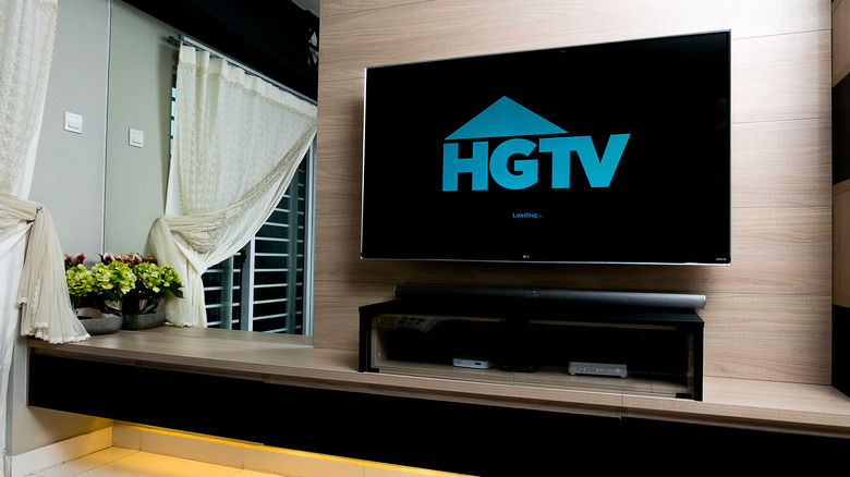 tv with hgtv logo