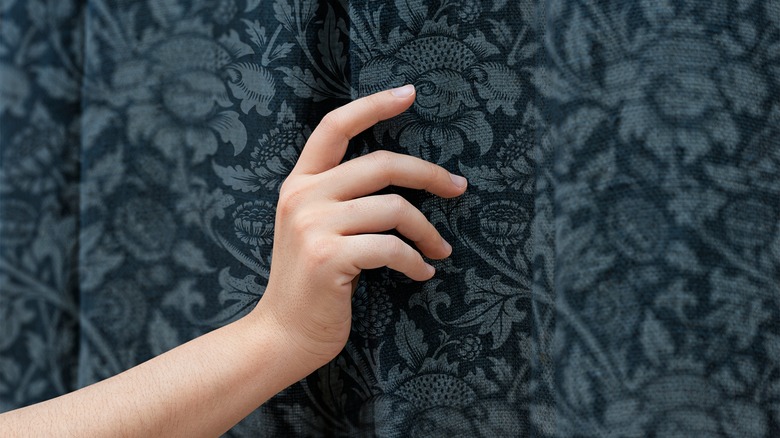 Curtain from William Morris fabric print