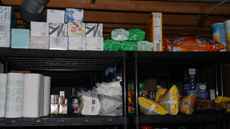 Shelf for storage of toiletries and other extra items