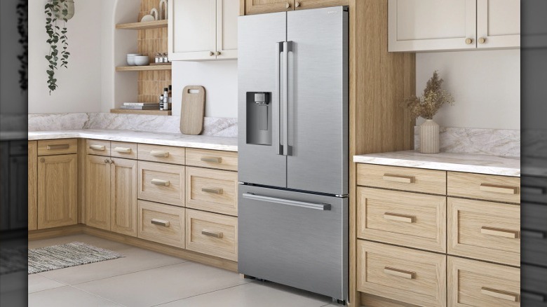 The Samsung Bespoke AI 3-Door French Door with Zero Clearance Fit
