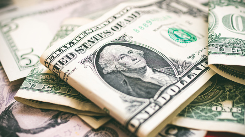 One dollar bills